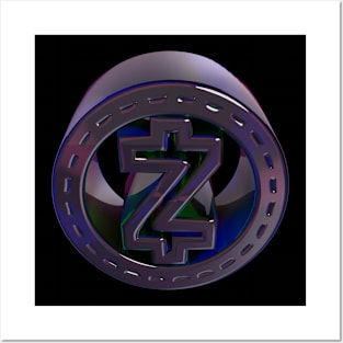 3D Zcash - Laseray Posters and Art